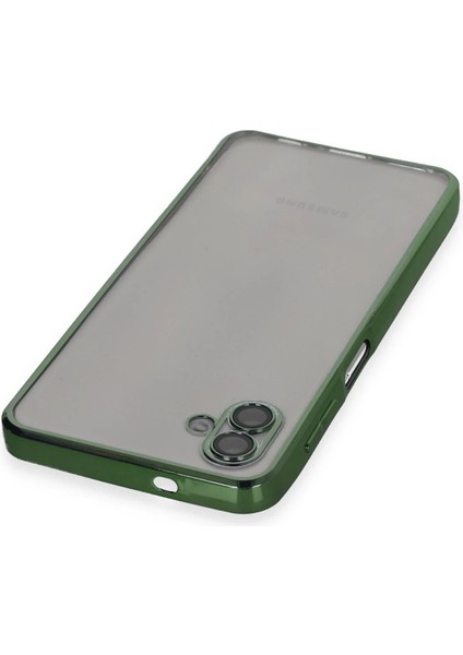 Newface Samsung Galaxy A04 Kılıf Razer Lensli Silikon - Yeşil modelleri