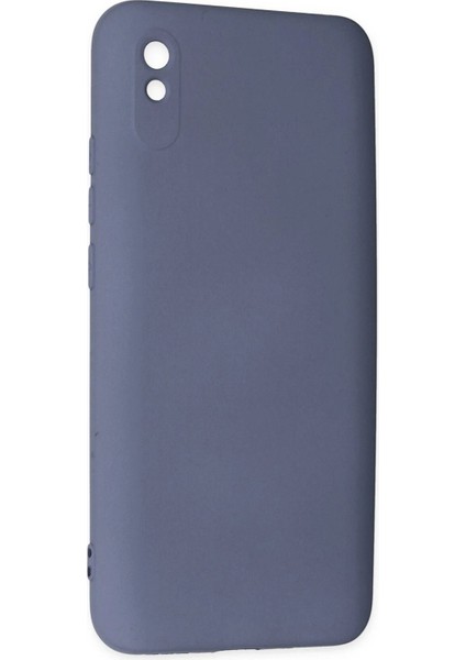 Newface Xiaomi Redmi 9A Kılıf Nano Içi Kadife Silikon - Gri modelleri