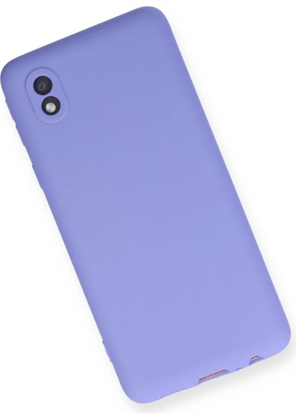 Newface Samsung Galaxy A01 Core Kılıf First Silikon - Lila modelleri