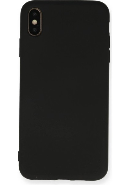 Newface iPhone x Kılıf Nano Içi Kadife Silikon - Siyah