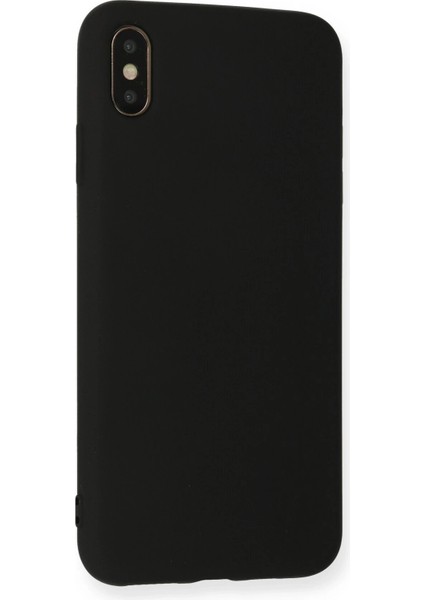 Newface iPhone x Kılıf Nano Içi Kadife Silikon - Siyah