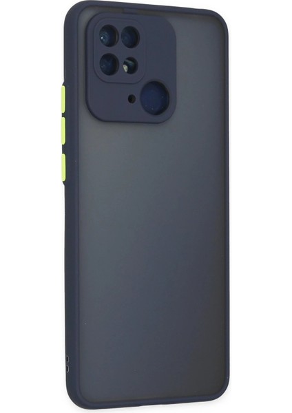 Newface Xiaomi Redmi 10C Kılıf Montreal Silikon Kapak - Lacivert
