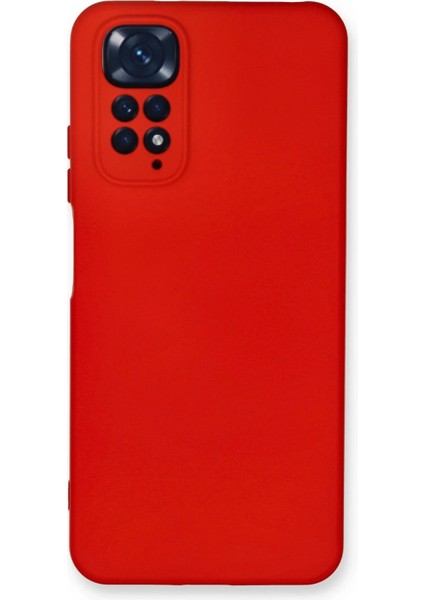 Newface Xiaomi Redmi Note 11 Kılıf Nano Içi Kadife Silikon - Kırmızı