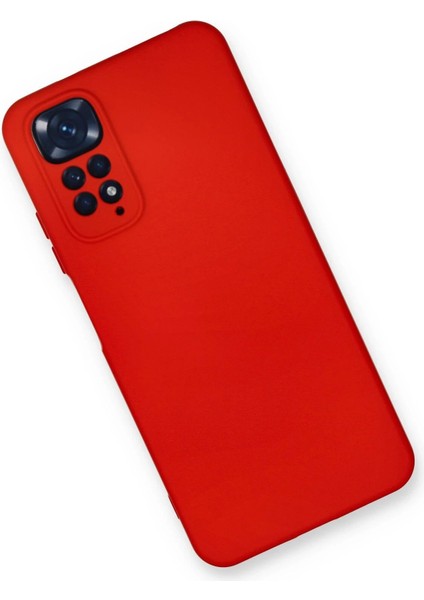Newface Xiaomi Redmi Note 11 Kılıf Nano Içi Kadife Silikon - Kırmızı modelleri
