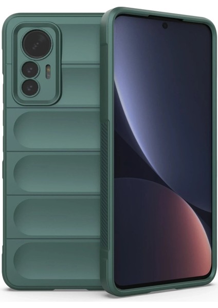 Newface Xiaomi Mi 12 Lite Kılıf Optimum Silikon - Koyu Yeşil