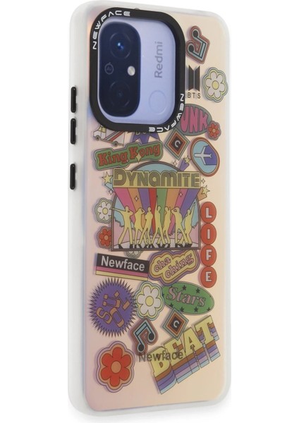 Newface Xiaomi Redmi 12C Kılıf Estoril Desenli Kapak - Estoril - 14