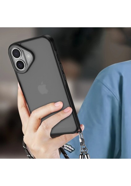Newface iPhone 16 Kılıf Elegant Kapak - Siyah