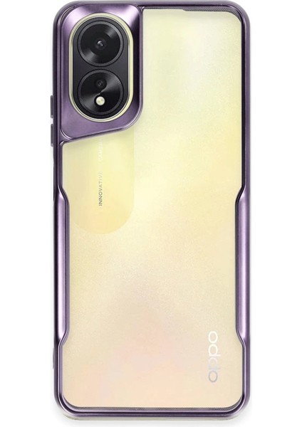 Newface Oppo A38 Kılıf Boyi Silikon Kapak - Derin Mor