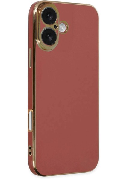Newface iPhone 16 Kılıf Volet Silikon - Kırmızı