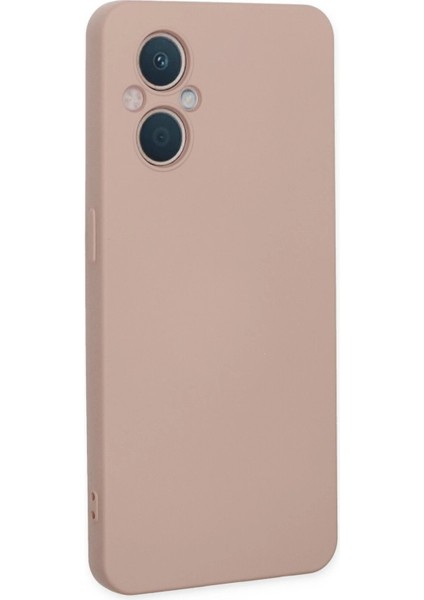 Newface Oppo Reno 7 Lite Kılıf Nano Içi Kadife Silikon - Pudra modelleri