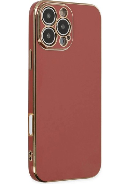 Newface iPhone 16 Pro Max Kılıf Volet Silikon - Kırmızı