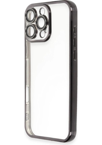 Newface iPhone 16 Pro Kılıf Razer Lensli Silikon - Siyah