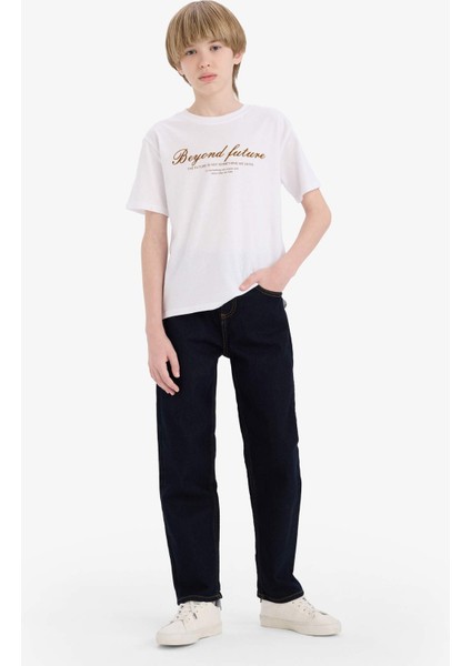 Erkek Çocuk Bisiklet Yaka Baskılı Kısa Kollu Tişört E0440A825SM fiyatları