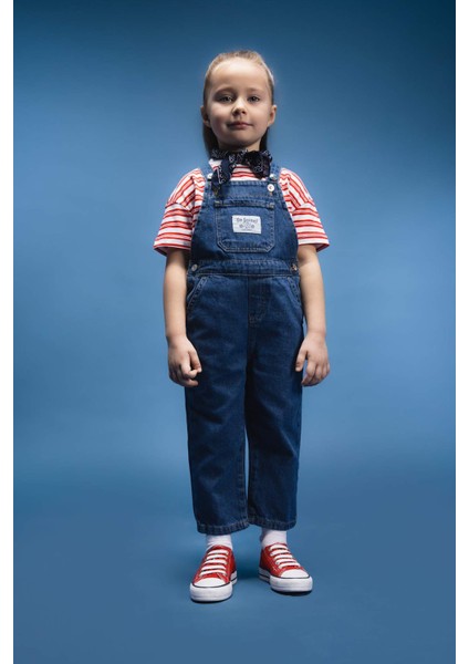 Kız Bebek Jean Salopet Tulum E0441A525SP