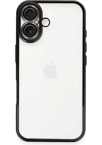 Newface iPhone 16 Plus Kılıf Razer Lensli Silikon - Siyah