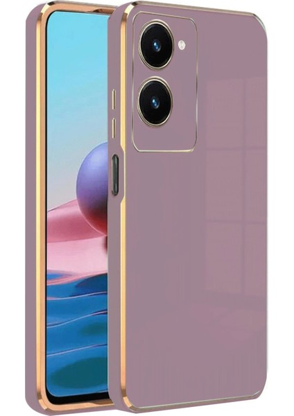 Newface Vivo Y18 Kılıf Volet Silikon - Mor