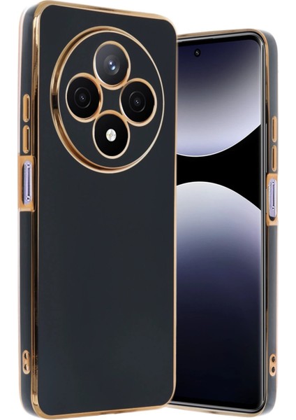 Newface Xiaomi Redmi 14C Kılıf Volet Silikon - Siyah