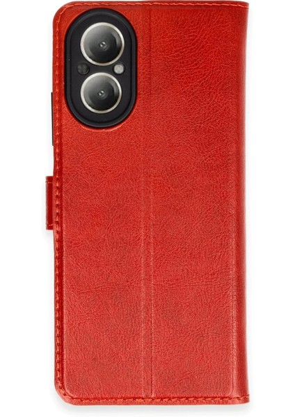 Newface Realme 12 Lite Kılıf Trend S Plus Kapaklı Kılıf - Kırmızı fiyatları