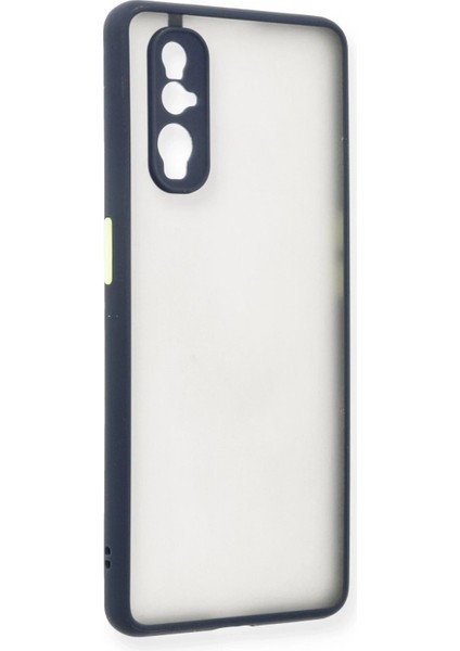 Newface Oppo Find X2 Kılıf Montreal Silikon Kapak - Lacivert