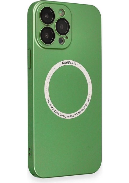 Newface iPhone 13 Pro Kılıf Jack Magneticsafe Lens Silikon - Yeşil