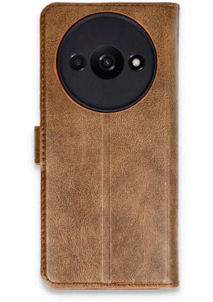 Newface Xiaomi Redmi A3 4g Kılıf Trend S Plus Kapaklı Kılıf - Taba