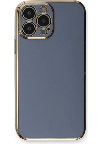 Newface iPhone 13 Pro Max Kılıf Volet Silikon - Mavi