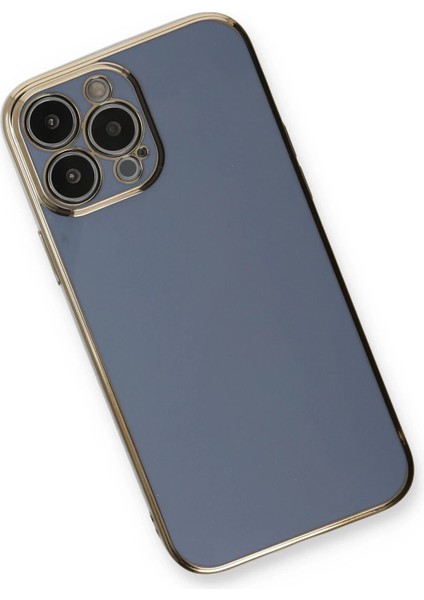 Newface iPhone 13 Pro Max Kılıf Volet Silikon - Mavi