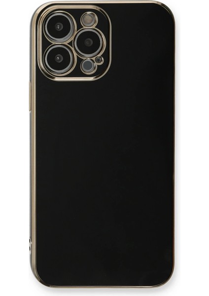 Newface iPhone 13 Pro Max Kılıf Volet Silikon - Siyah