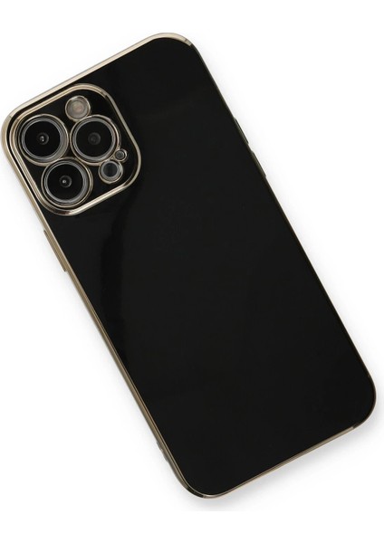 Newface iPhone 13 Pro Max Kılıf Volet Silikon - Siyah