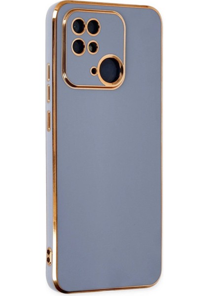 Newface Xiaomi Redmi 10C Kılıf Volet Silikon - Mavi