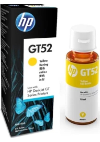 Hp GT52 Sarı Orjinal Mürekkep 70 Ml.