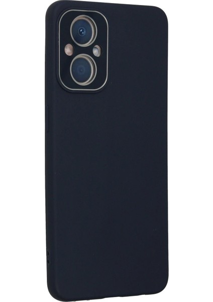 Newface Oppo Reno 7 Lite Kılıf Lansman Glass Kapak - Lacivert modelleri