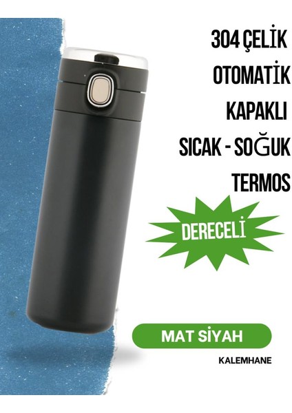 Dijital Göstergeli Otomatik Kapak Termos Kişiye Özel