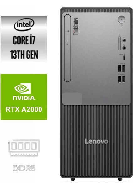Thinkcentre Neo 50T Gen5 I7-13700 12UB0009TR-667 8gb 4tb Rtx A2000 12GB Windows 11 Pro Masaüstü Bilgisayar