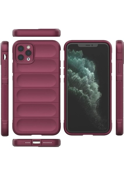 Newface iPhone 11 Pro Kılıf Optimum Silikon - Bordo