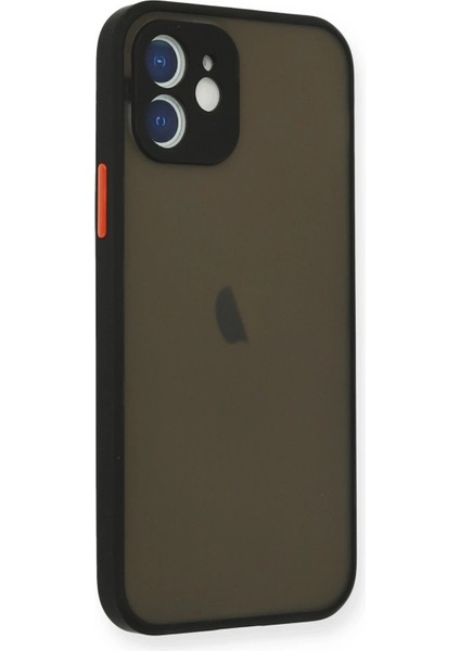 Newface iPhone 12 Mini Kılıf Montreal Silikon Kapak - Siyah