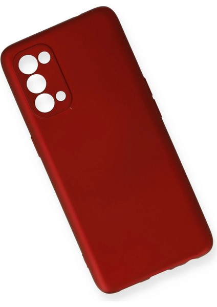 Newface Oppo Reno 5 Pro Kılıf First Silikon - Bordo modelleri