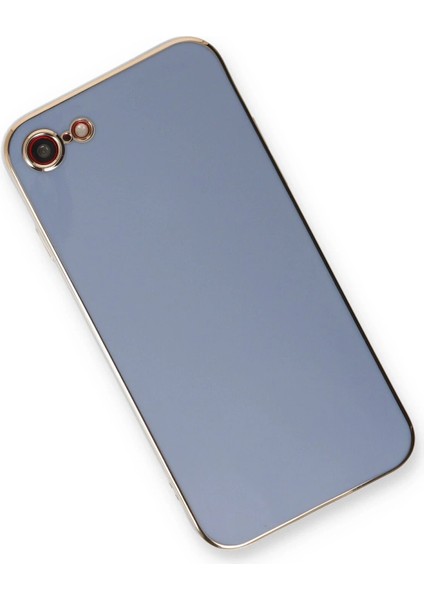Newface iPhone 7 Kılıf Volet Silikon - Mavi modelleri