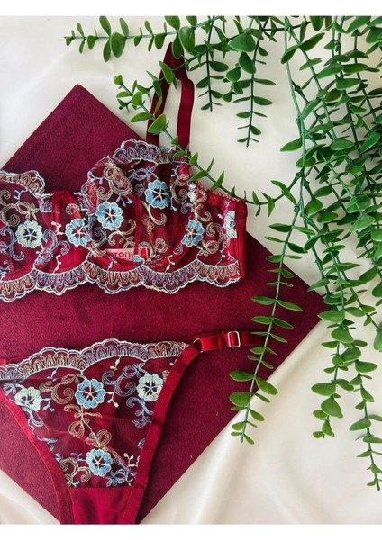 Soyut Desenli Sütyen Takım modelleri