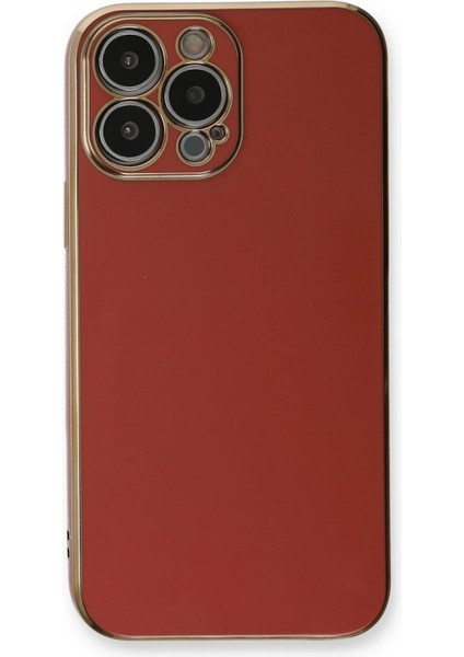 Newface iPhone 13 Pro Max Kılıf Volet Silikon - Kırmızı
