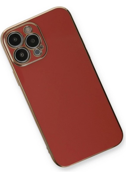 Newface iPhone 13 Pro Max Kılıf Volet Silikon - Kırmızı