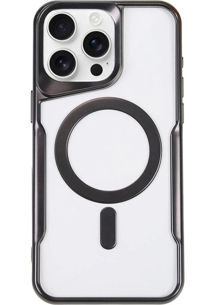 Newface iPhone 11 Pro Max Kılıf Boyi Magsafe Silikon Kapak - Siyah