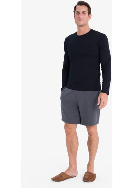 Slim Fit Dar Kesim Bisiklet Yaka Uzun Kollu Üst Z2771AZ25SP