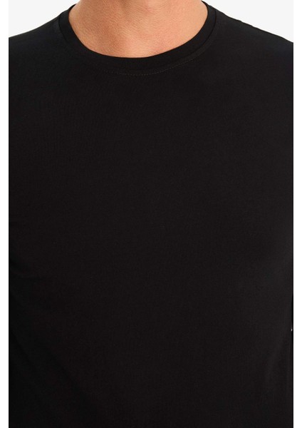 Slim Fit Dar Kesim Bisiklet Yaka Uzun Kollu Üst Z2771AZ25SP