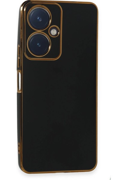 Newface Vivo Y27 Kılıf Volet Silikon - Siyah