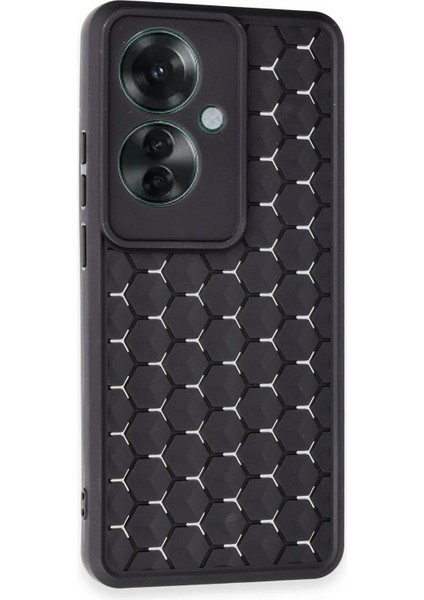 Newface Oppo Reno 11F Kılıf Petek Silikon Kapak - Siyah fiyatları