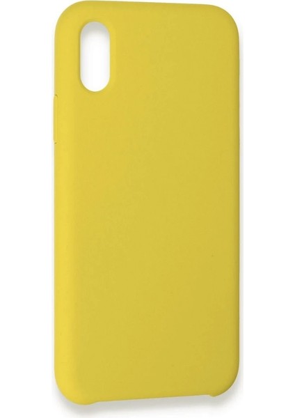 Newface iPhone Xs Max Kılıf Lansman Legant Silikon - Sarı