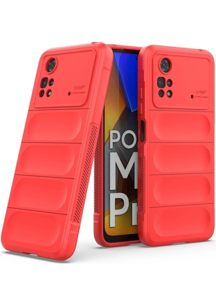 Newface Xiaomi Poco M4 Pro 4g Kılıf Optimum Silikon - Kırmızı fiyatları