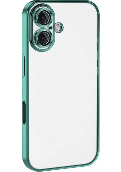 Newface iPhone 16 Kılıf Razer Lensli Silikon - Turkuaz