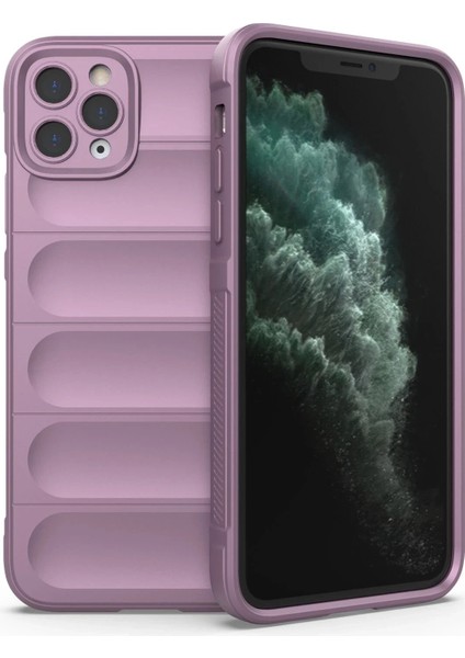 Newface iPhone 11 Pro Max Kılıf Optimum Silikon - Mor